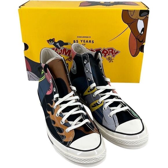 Converse x Tom and Jerry Chuck 70 Limited Edition Hightop Sneakers Shoes Size 15 - Picture 3 of 13